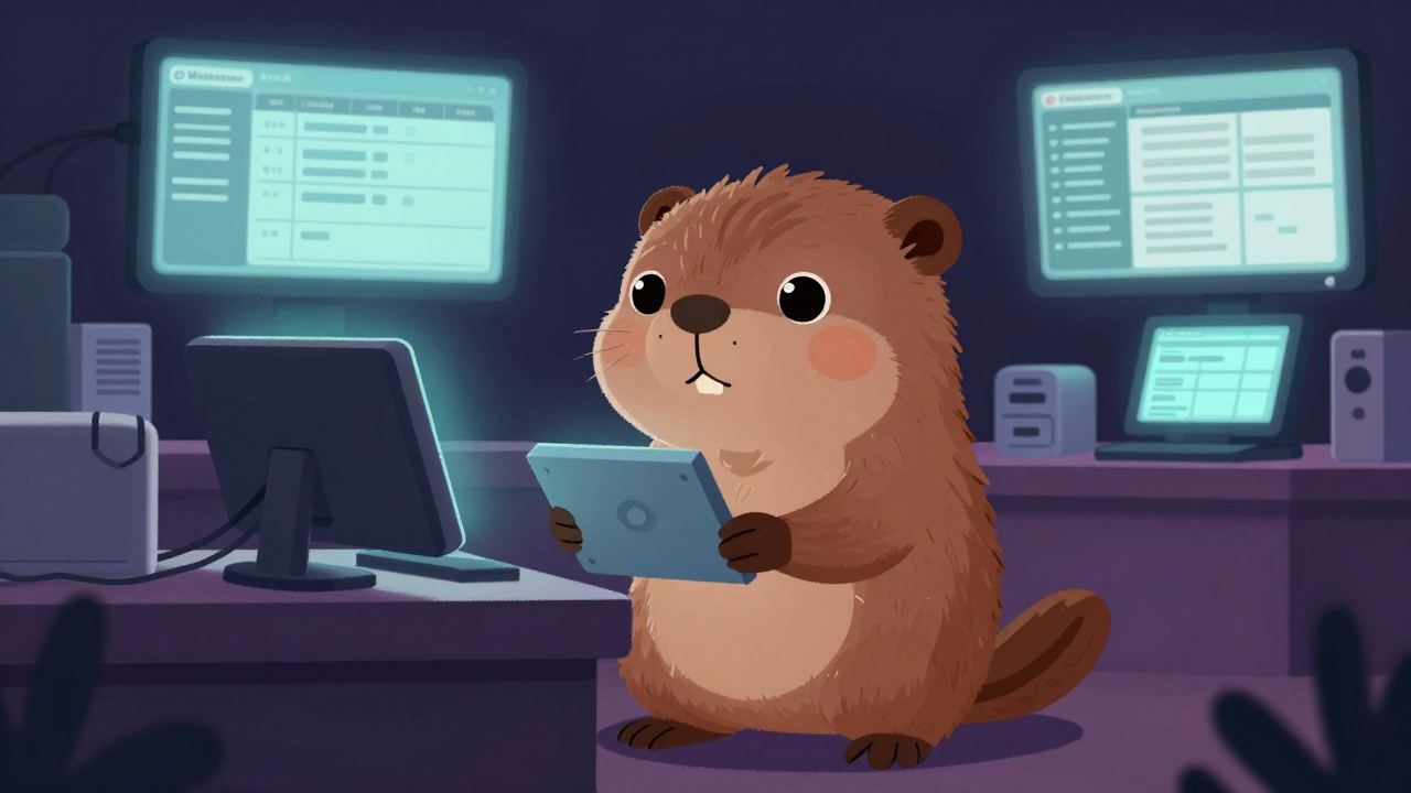 무선통신대리점관리사무원 직업 종사자가 업무를 수행하는 모습