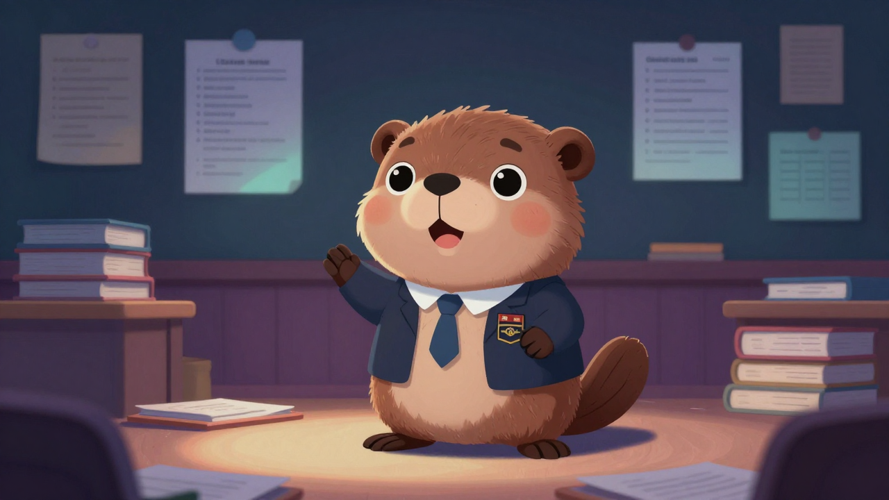 문리학원강사 직업 종사자가 업무를 수행하는 모습