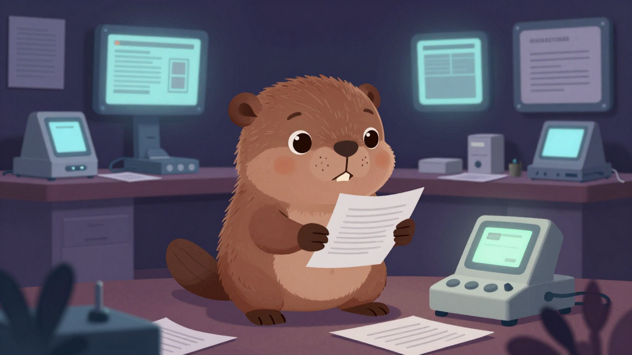 문서감정사 직업 종사자가 업무를 수행하는 모습