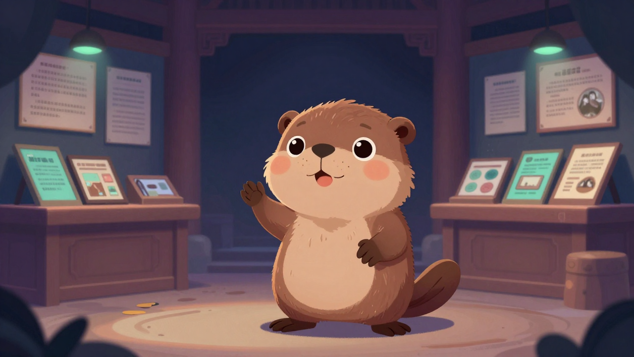 문화관광해설사 직업 종사자가 업무를 수행하는 모습