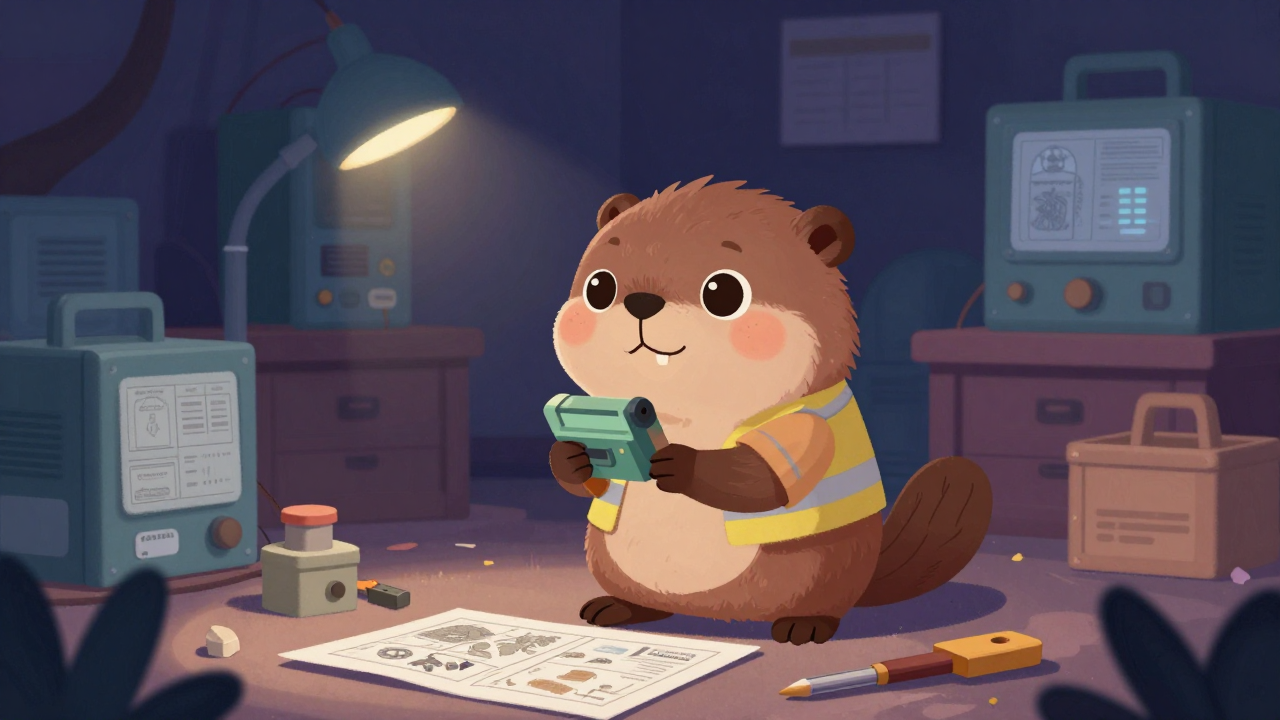 문화재실측설계기술자 직업 종사자가 업무를 수행하는 모습