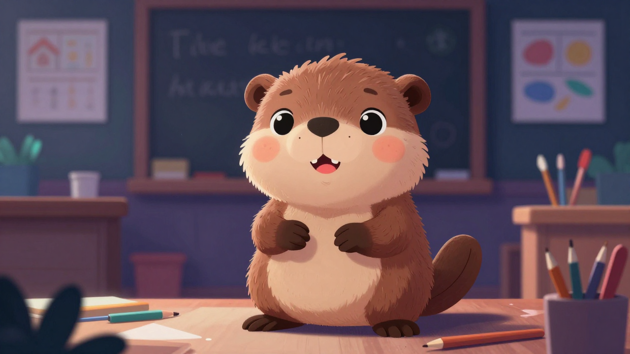 미술교사 직업 종사자가 업무를 수행하는 모습