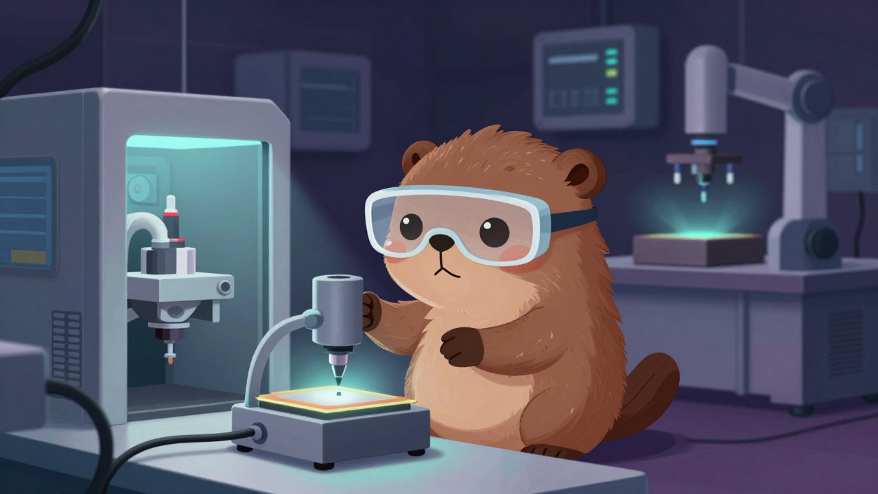 반도체공학기술자 직업 종사자가 업무를 수행하는 모습