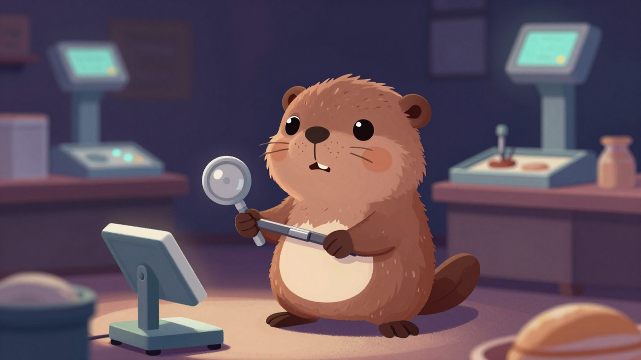 반죽분할기조작원 직업 종사자가 업무를 수행하는 모습