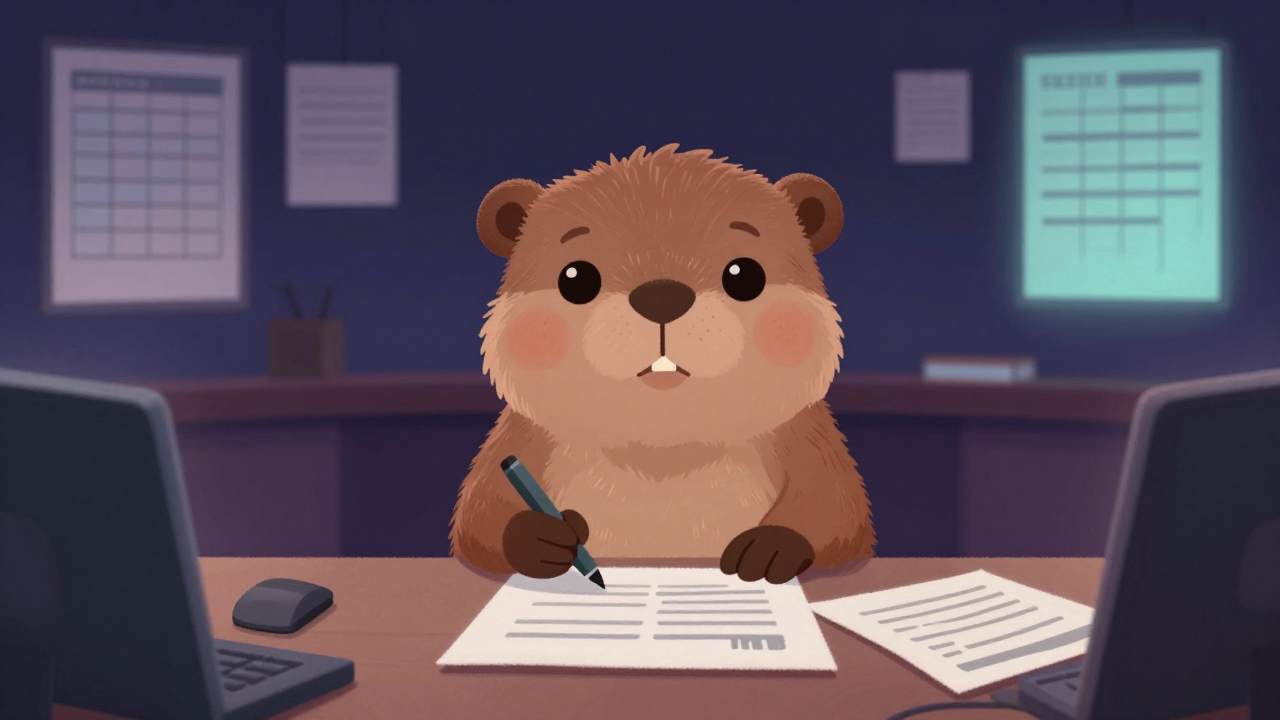 방송작가 직업 종사자가 업무를 수행하는 모습