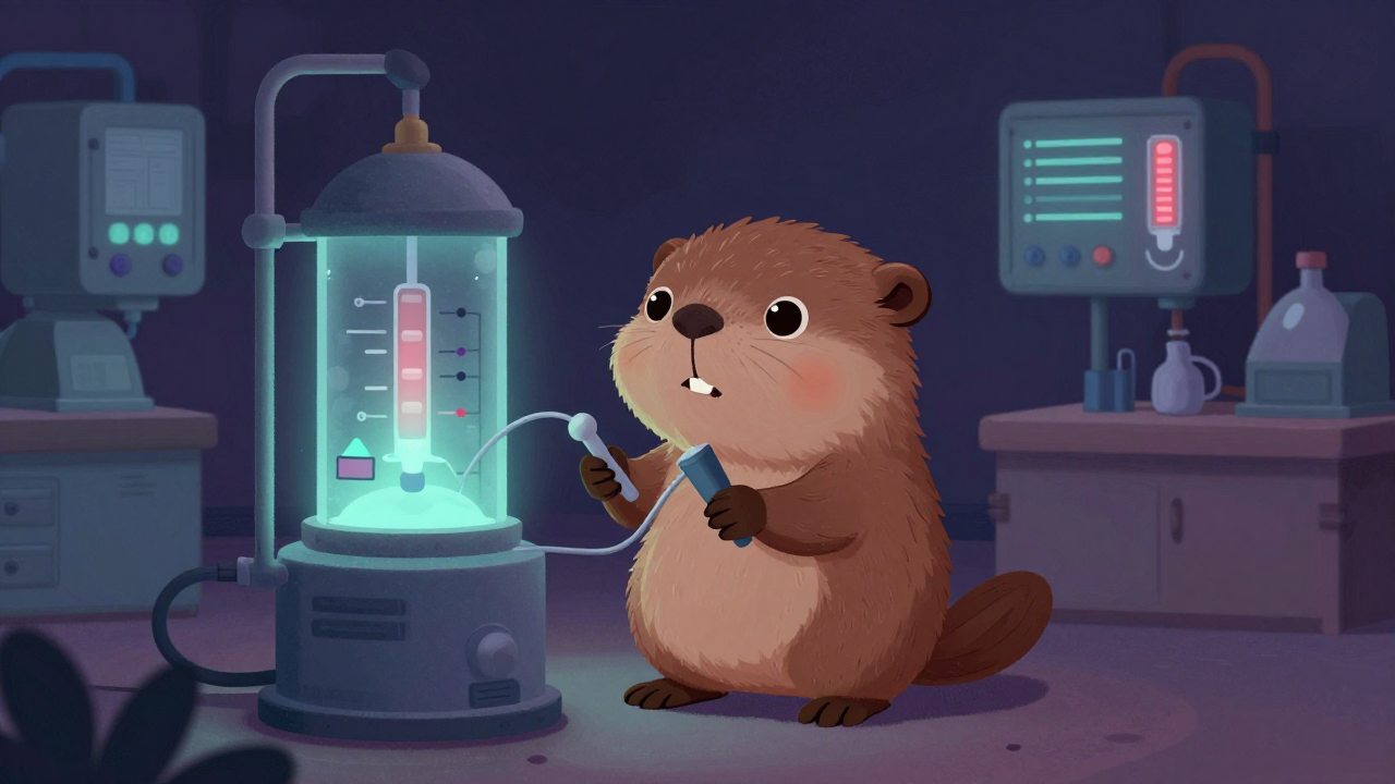 배소로조작원 직업 종사자가 업무를 수행하는 모습