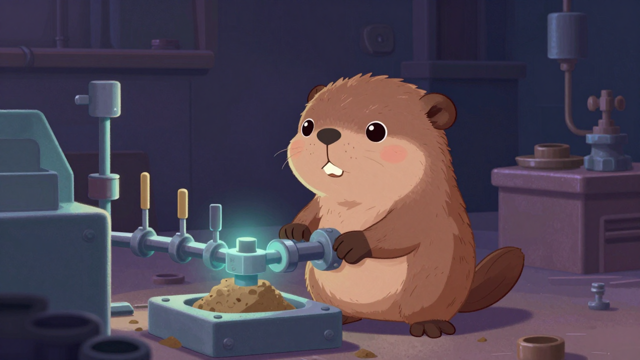 밸브주조원 직업 종사자가 업무를 수행하는 모습