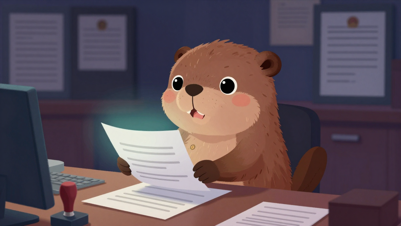 법무사 직업 종사자가 업무를 수행하는 모습