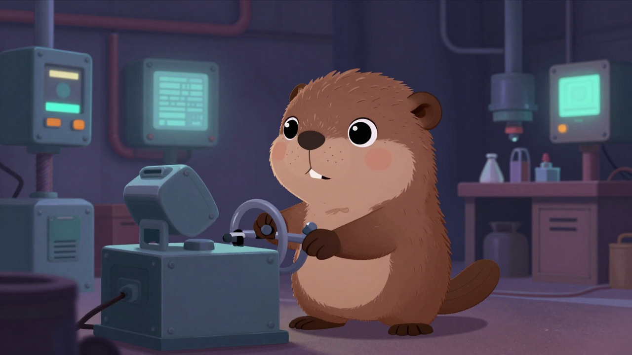 변속기조립원 직업 종사자가 업무를 수행하는 모습