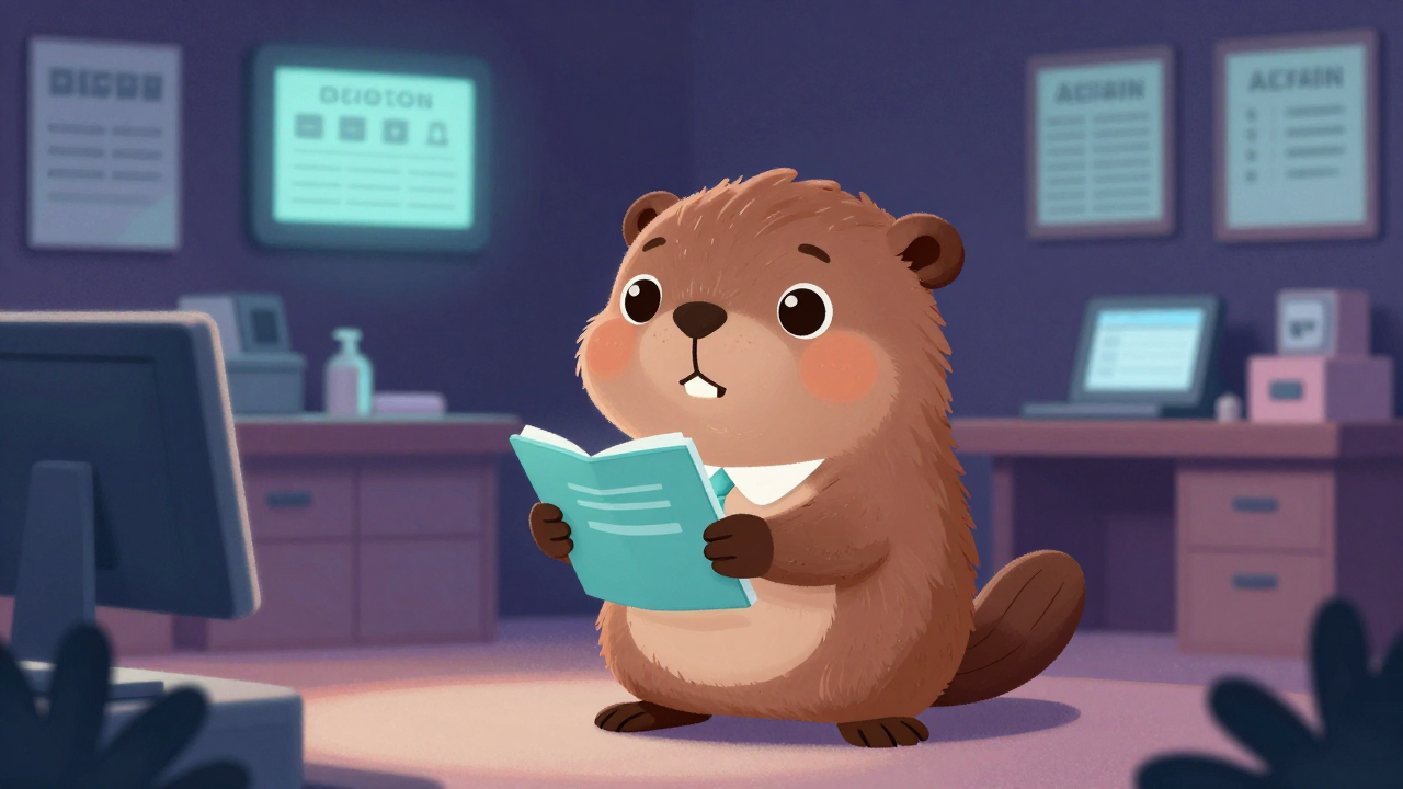 병원행정사무원 직업 종사자가 업무를 수행하는 모습