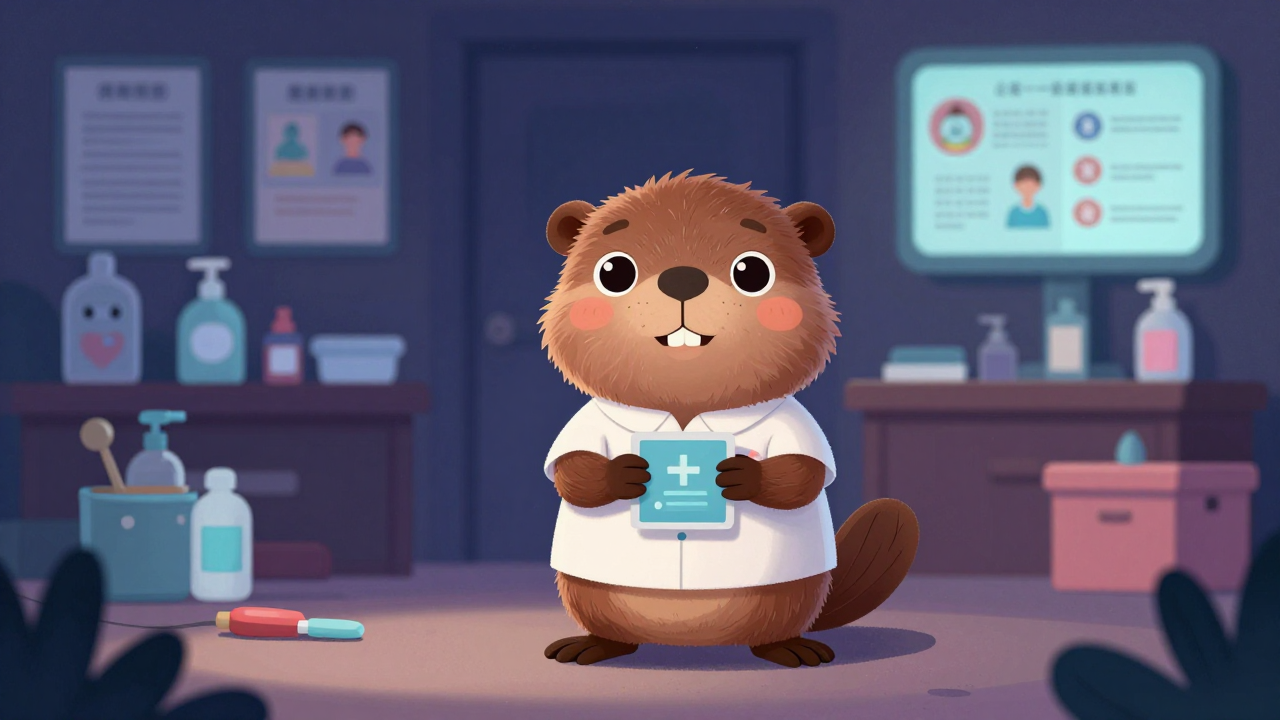 보건진료전담공무원 직업 종사자가 업무를 수행하는 모습