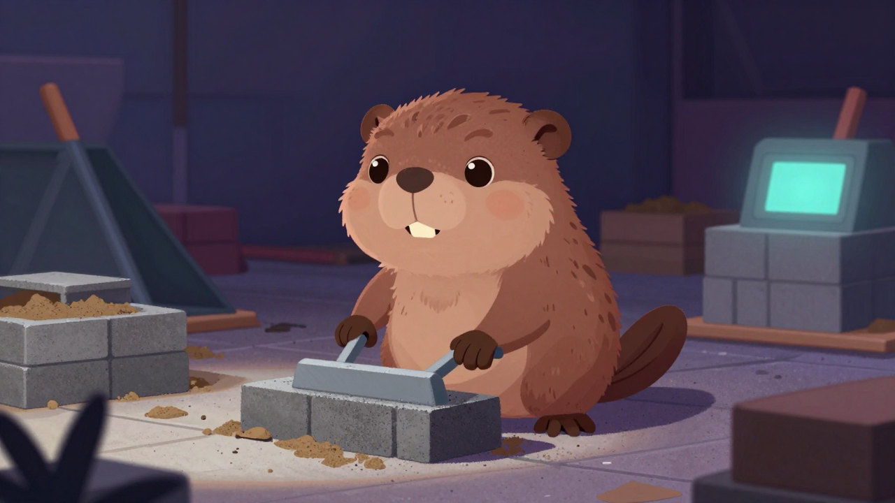 보도블럭설치원