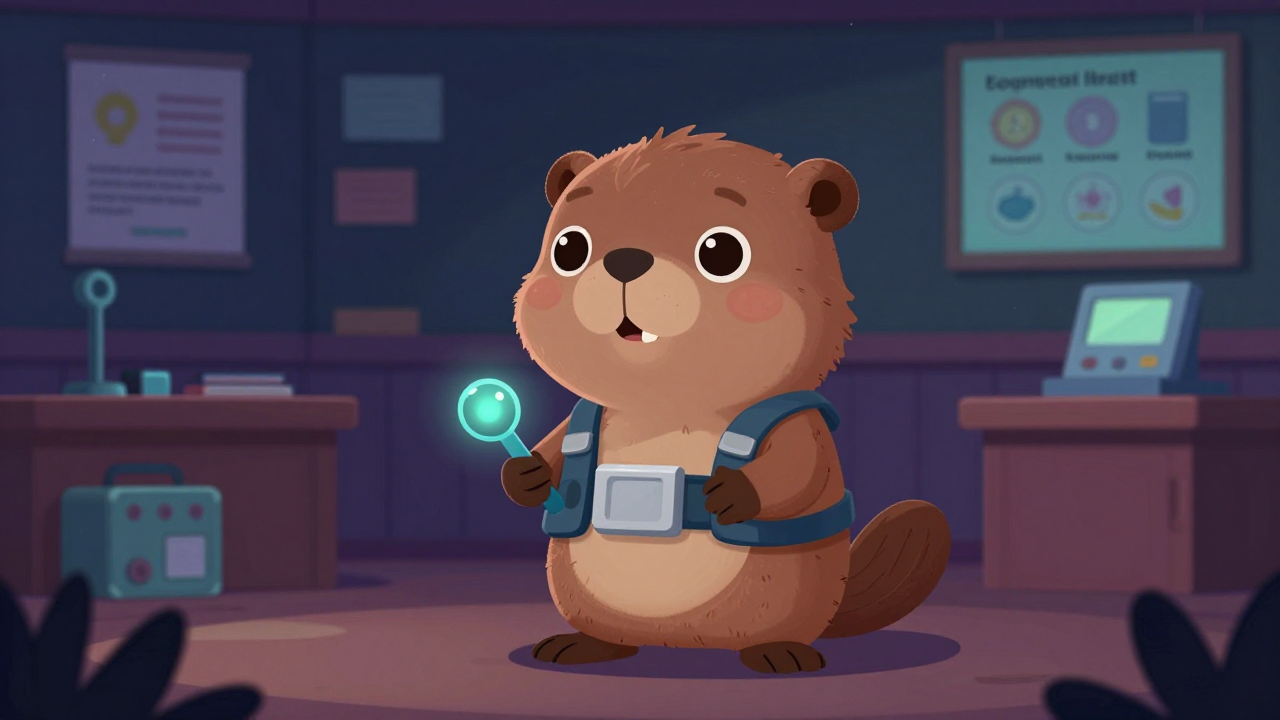 보습학원강사 직업 종사자가 업무를 수행하는 모습