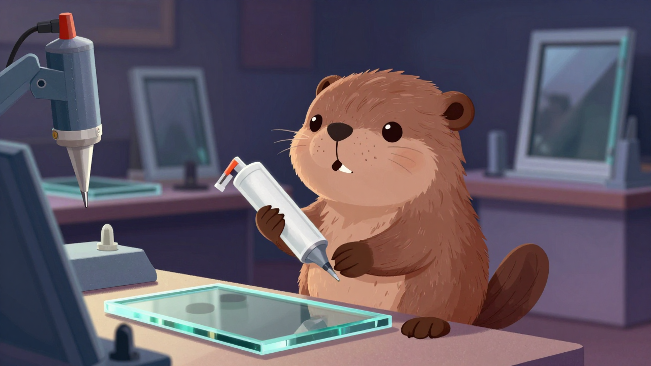 복층유리봉합제충전원