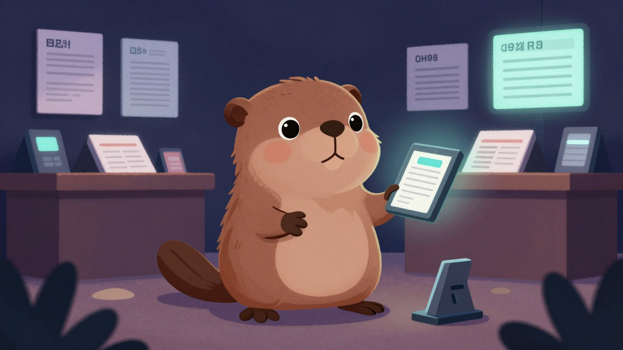 부동산경매인 직업 종사자가 업무를 수행하는 모습