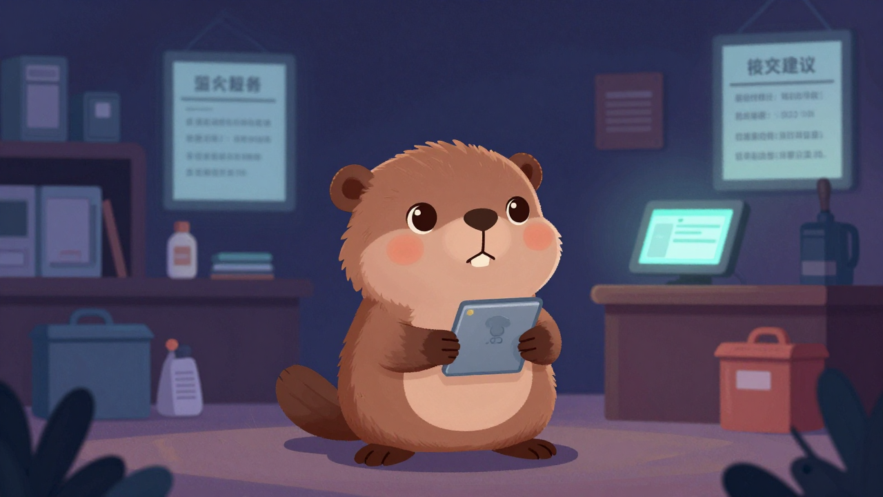 부동산시설물관리원 직업 종사자가 업무를 수행하는 모습