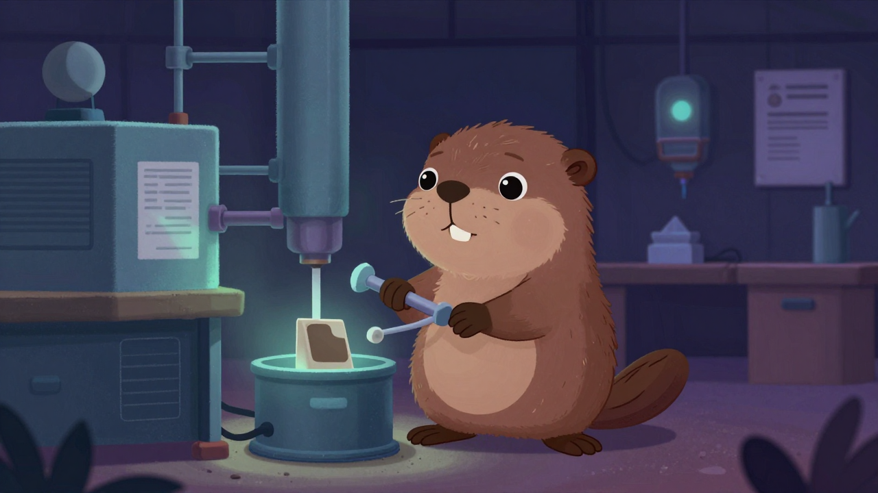 부산물하조원 직업 종사자가 업무를 수행하는 모습