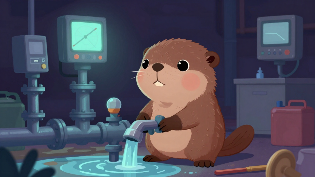 브라운관제조반장 직업 종사자가 업무를 수행하는 모습