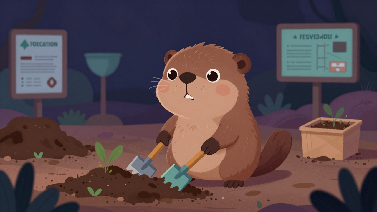 사방작업원 직업 종사자가 업무를 수행하는 모습