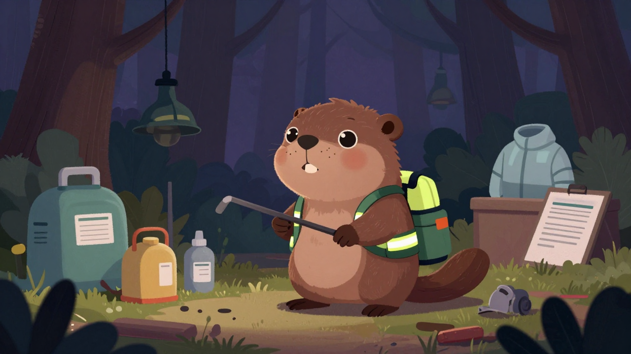 산림병충해방제작업원 직업 종사자가 업무를 수행하는 모습