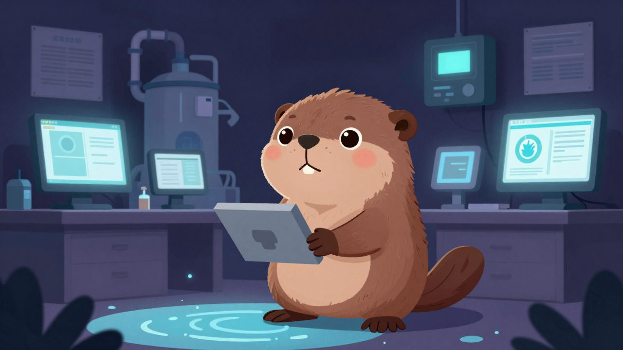 상하수도설비기술자 직업 종사자가 업무를 수행하는 모습