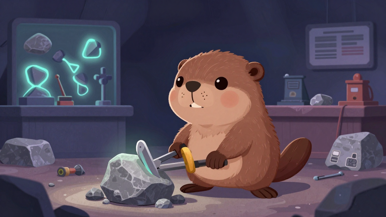 석부원 직업 종사자가 업무를 수행하는 모습