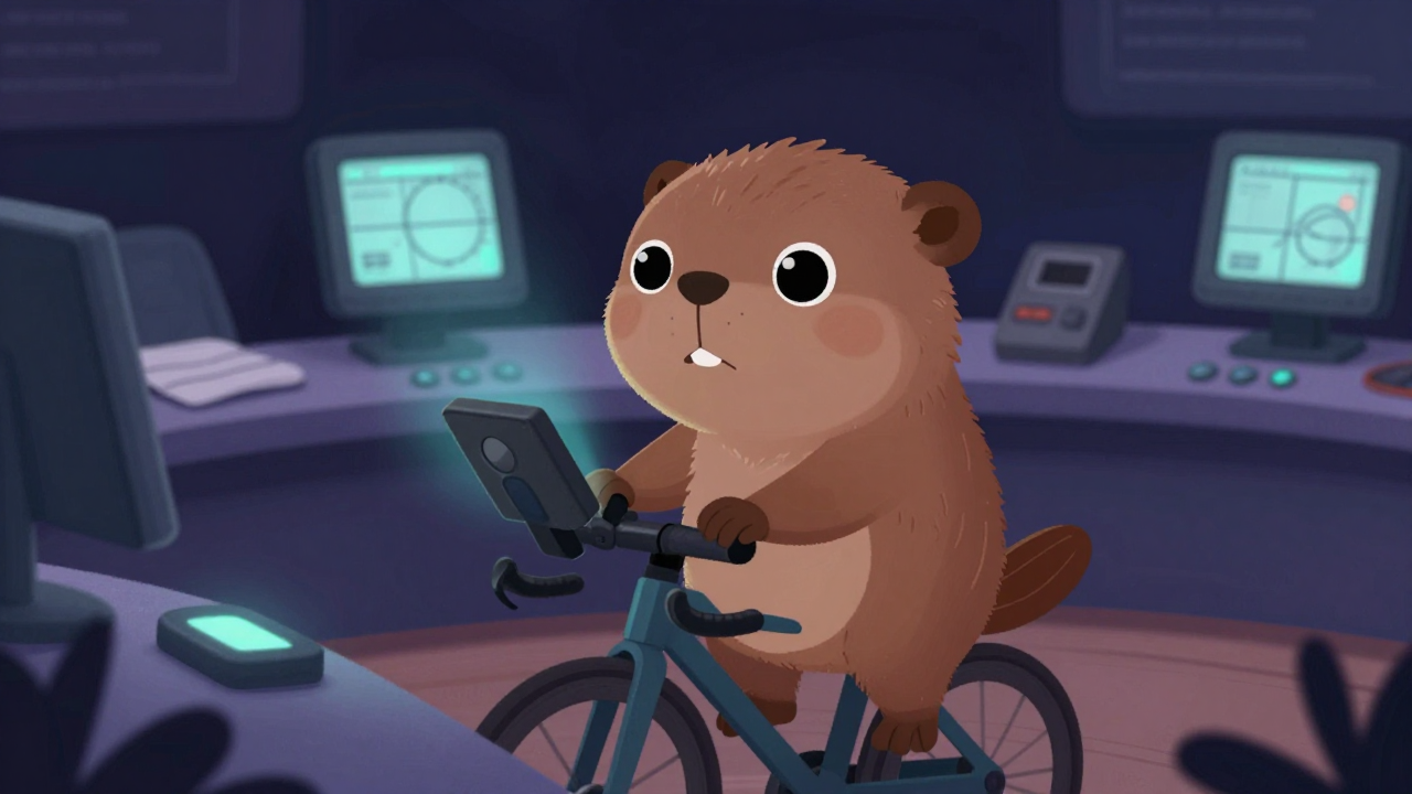 선두유도원 직업 종사자가 업무를 수행하는 모습