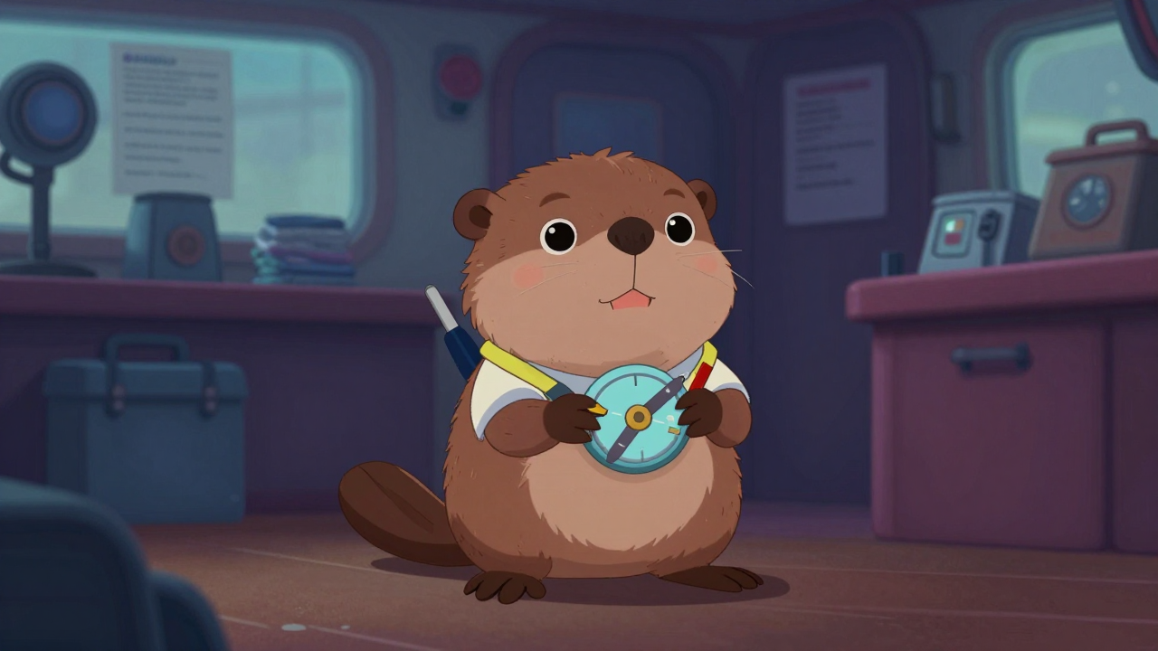 선박객실승무원 직업 종사자가 업무를 수행하는 모습