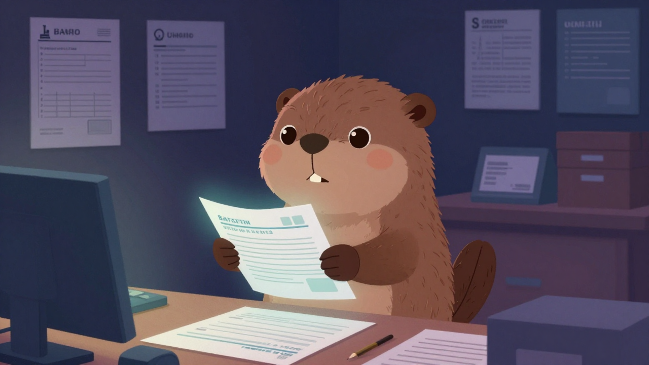 선적서류사무원 직업 종사자가 업무를 수행하는 모습