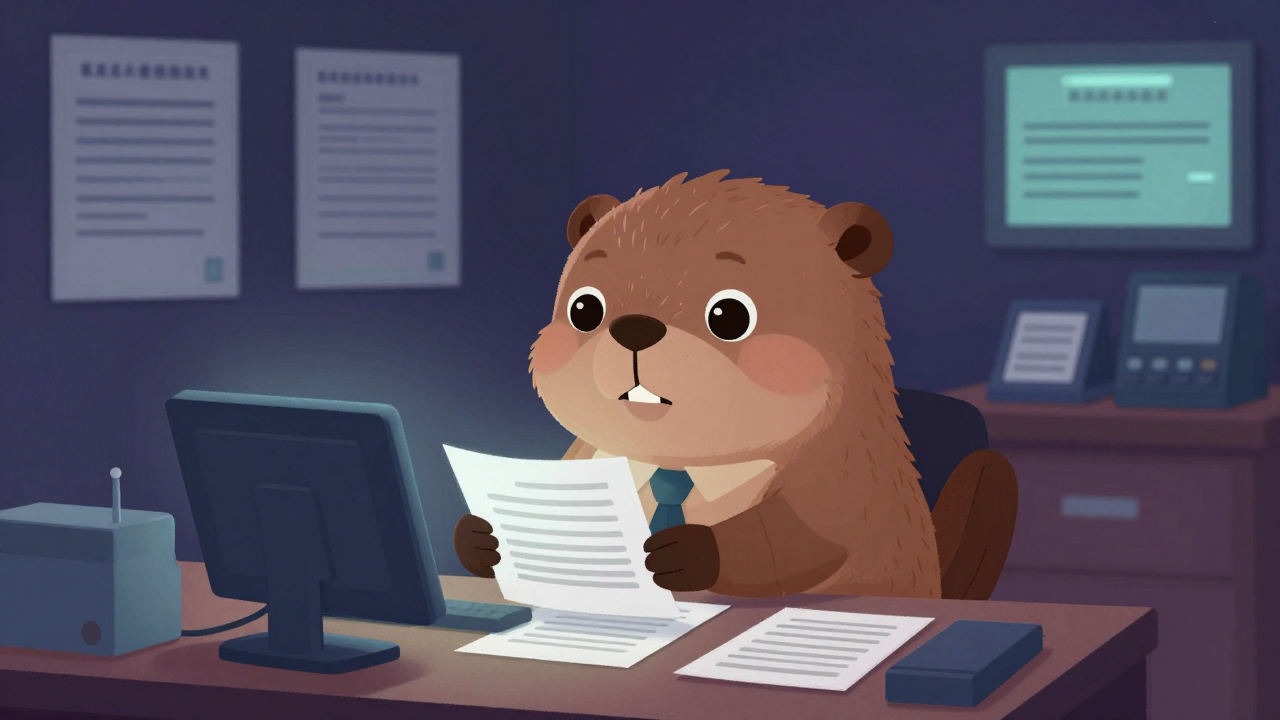 세무사무원 직업 종사자가 업무를 수행하는 모습