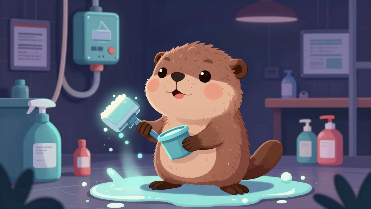 세차원 직업 종사자가 업무를 수행하는 모습