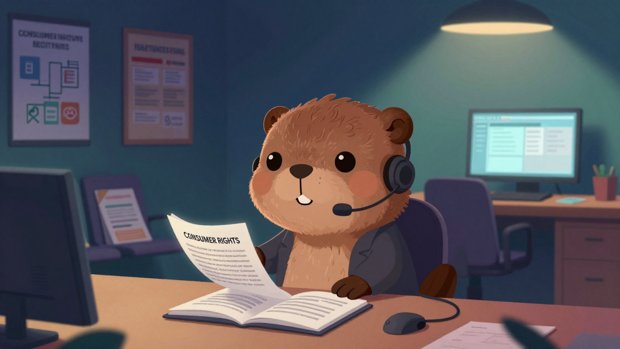 소비생활어드바이저 직업 종사자가 업무를 수행하는 모습