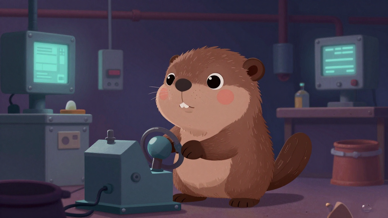 쇼트피닝기조작원 직업 종사자가 업무를 수행하는 모습