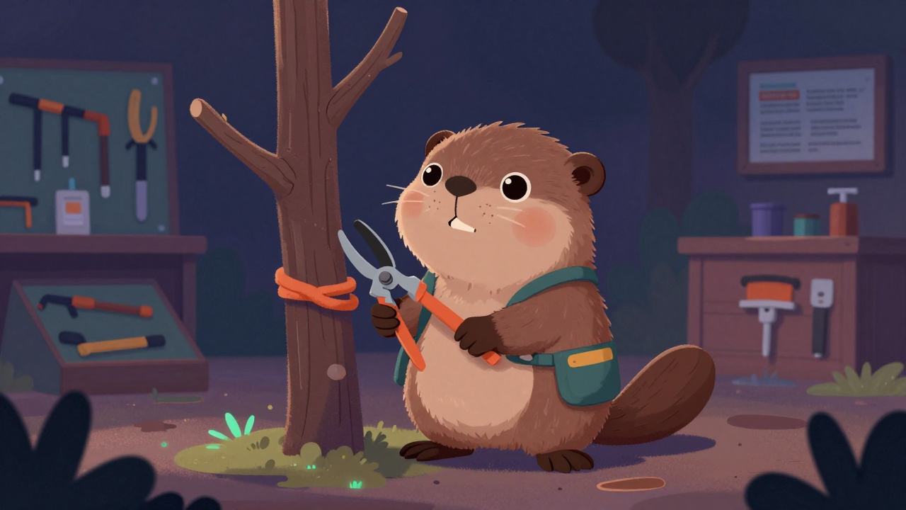 수목전지원 직업 종사자가 업무를 수행하는 모습