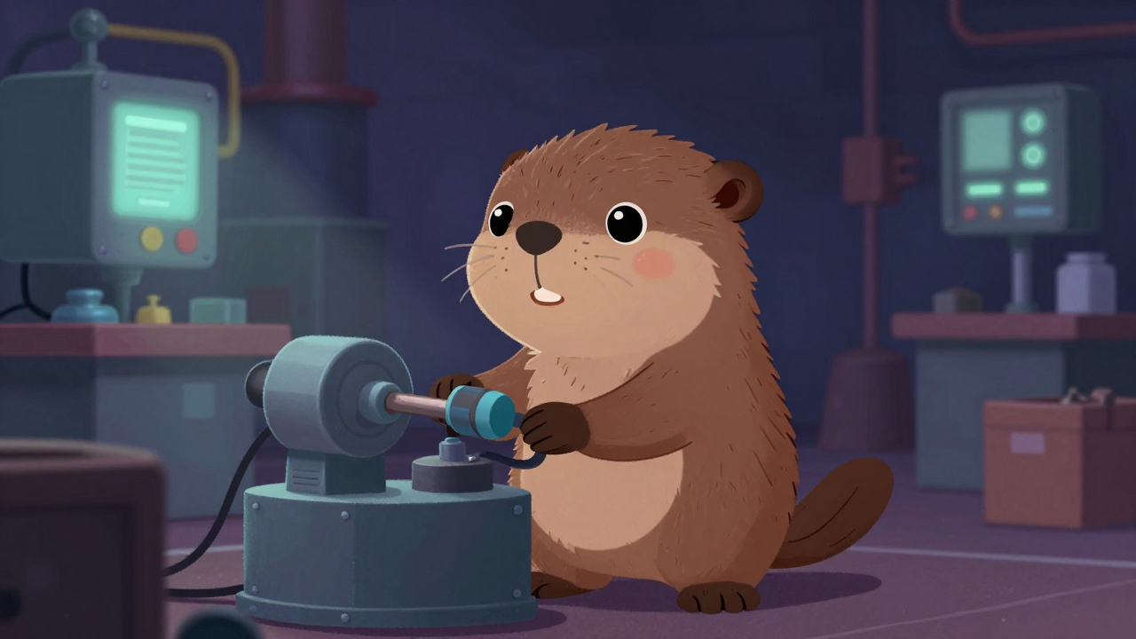 시동모터조립원 직업 종사자가 업무를 수행하는 모습