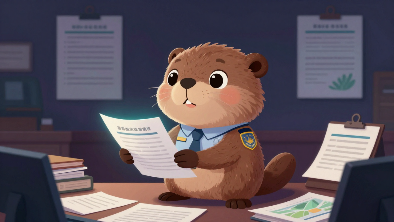 시장 직업 종사자가 업무를 수행하는 모습