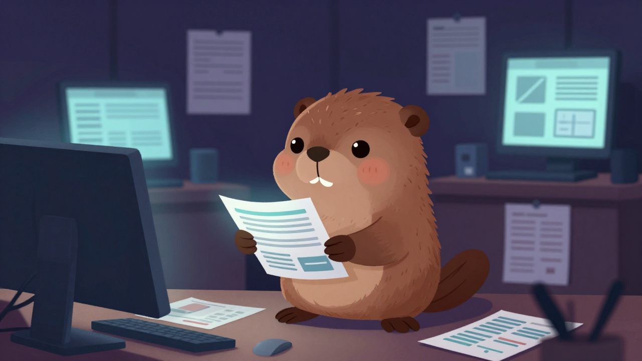 신용분석가 직업 종사자가 업무를 수행하는 모습