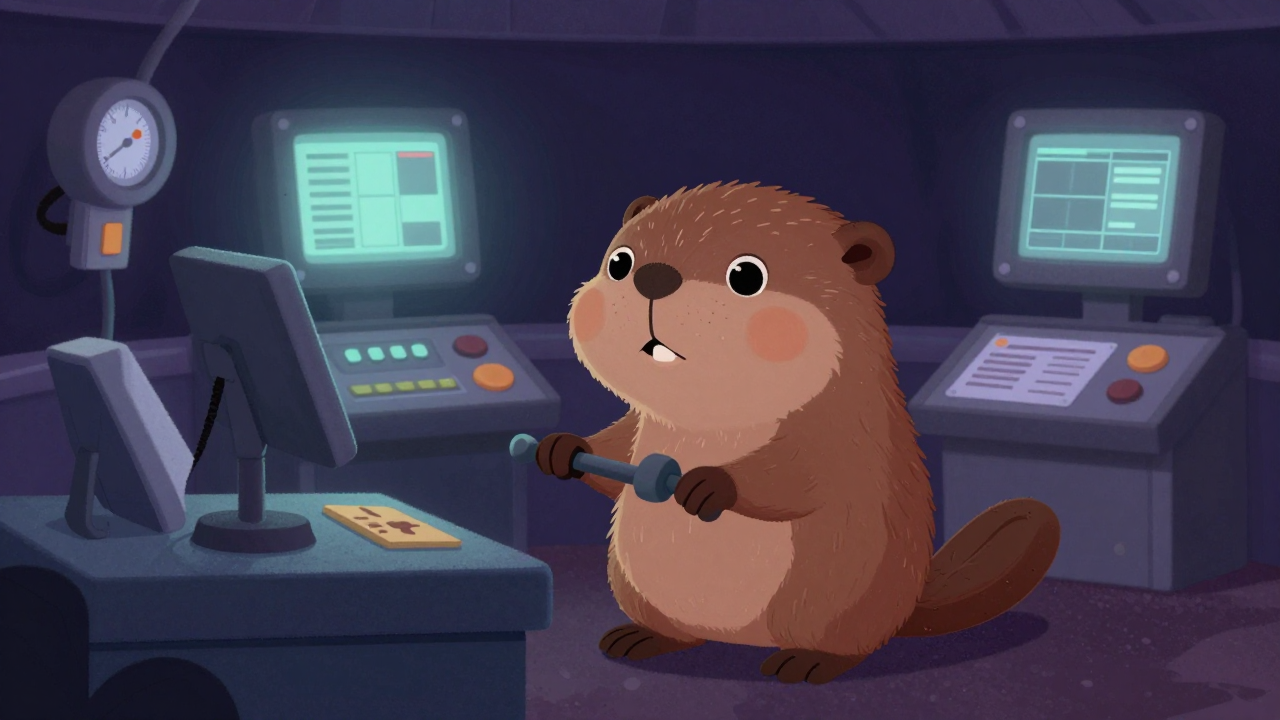 아스팔트살포기조종원 직업 종사자가 업무를 수행하는 모습