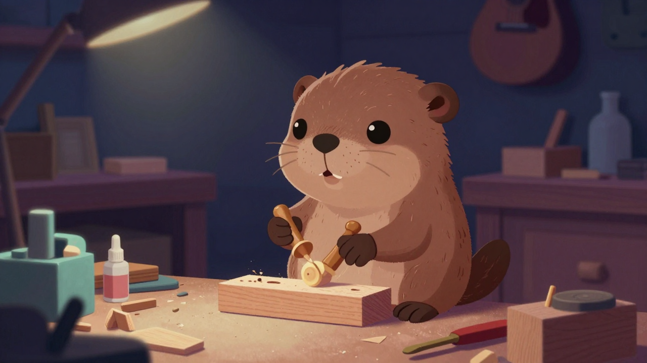 악기제조원 직업 종사자가 업무를 수행하는 모습