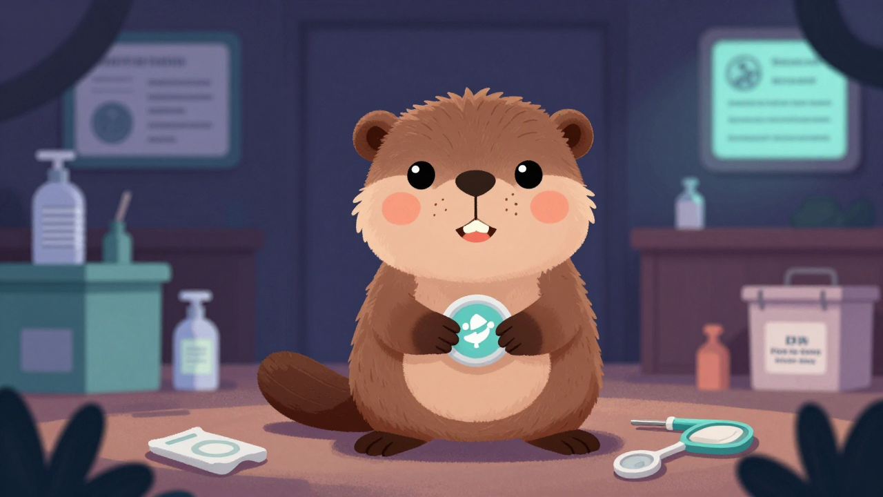 야생동물재활사 직업 종사자가 업무를 수행하는 모습