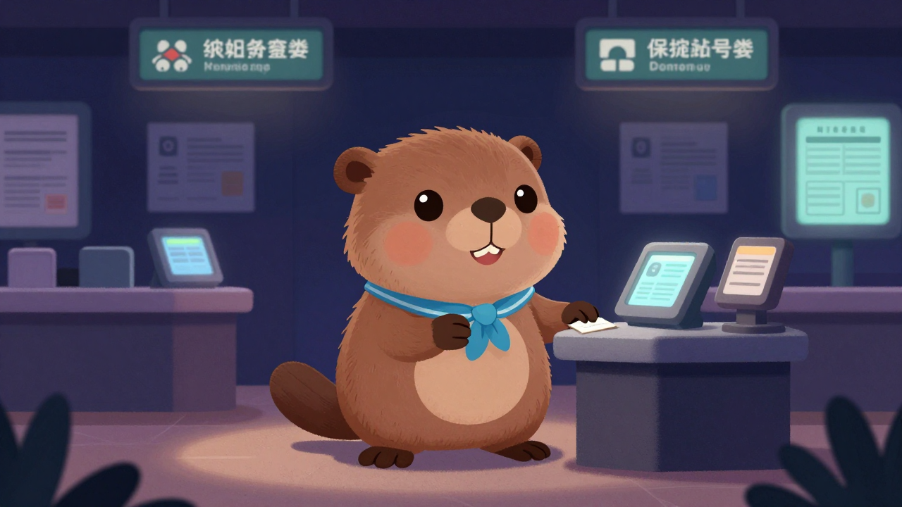 역무원 직업 종사자가 업무를 수행하는 모습