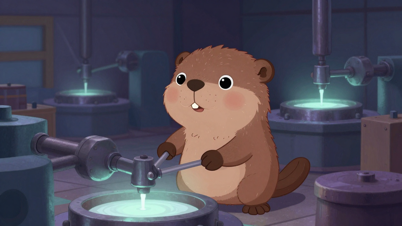 연속주조작업원 직업 종사자가 업무를 수행하는 모습