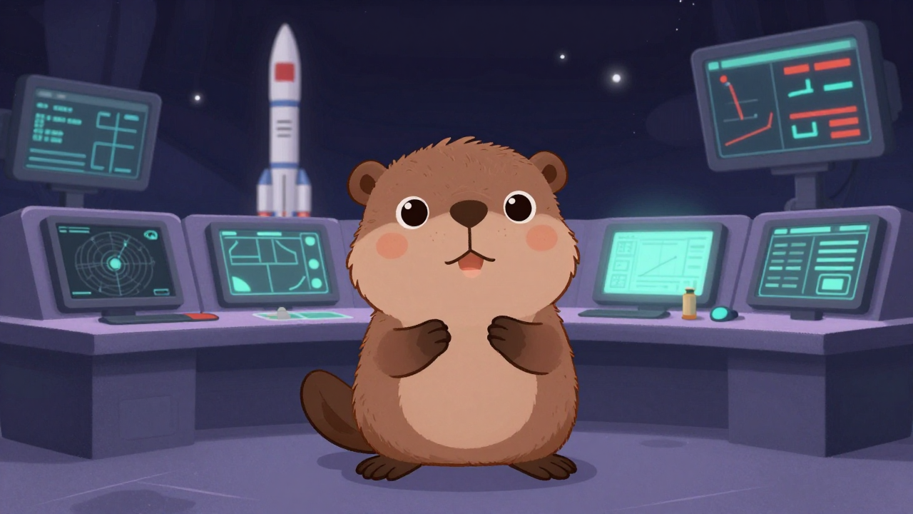 우주센터발사지휘통제원 직업 종사자가 업무를 수행하는 모습