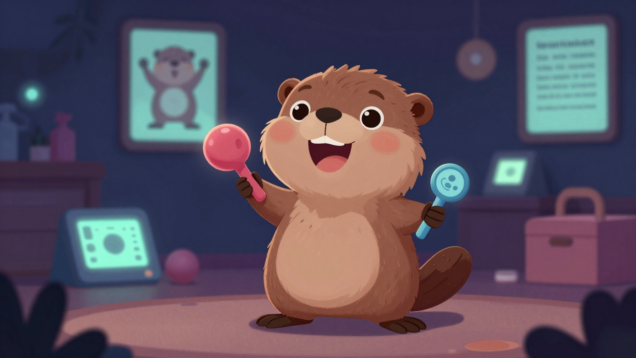 웃음치료사 직업 종사자가 업무를 수행하는 모습