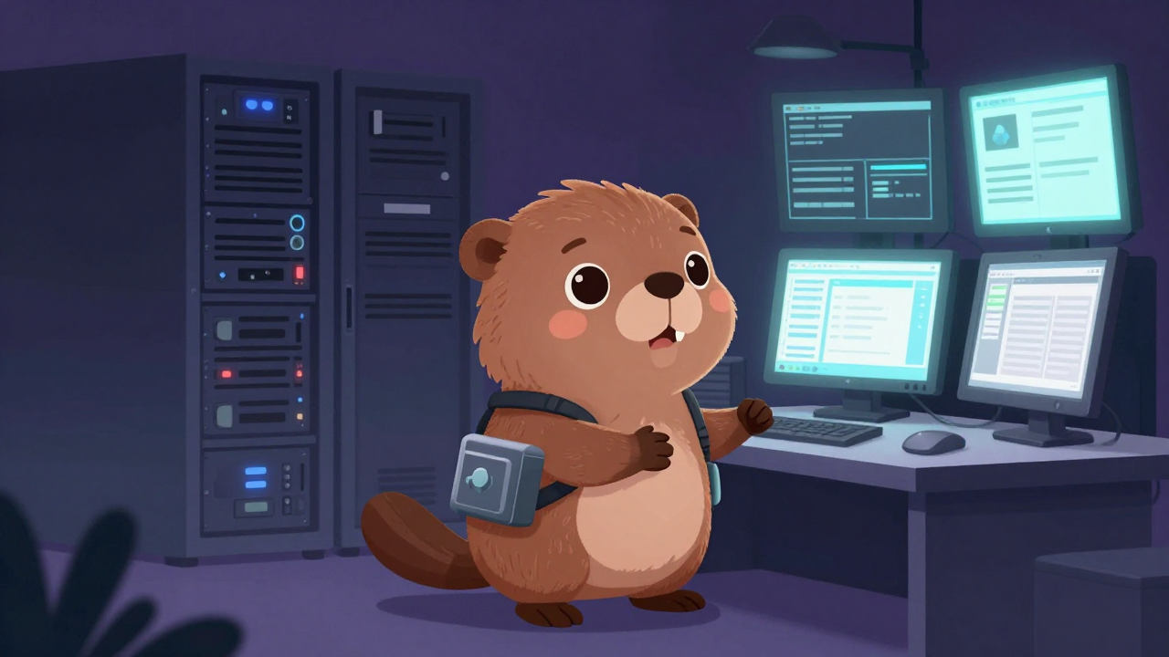 웹마스터 직업 종사자가 업무를 수행하는 모습