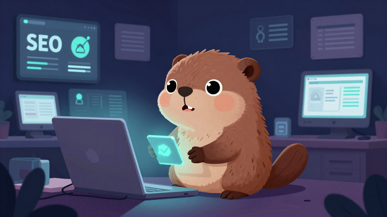 웹마케터 직업 종사자가 업무를 수행하는 모습