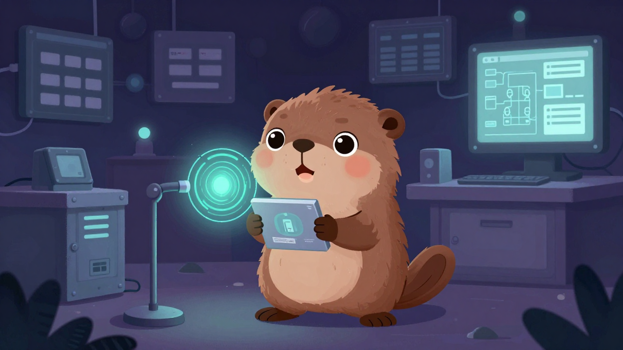 유비쿼터스도시기술자 직업 종사자가 업무를 수행하는 모습