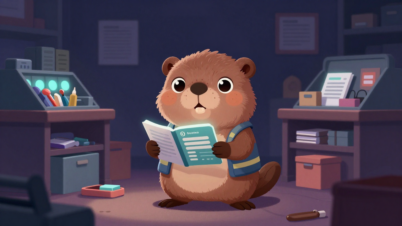 유품정리사 직업 종사자가 업무를 수행하는 모습