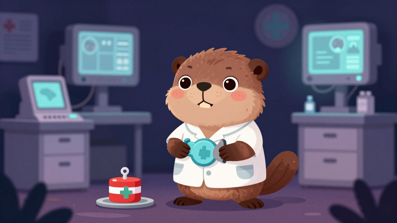 응급의학과전문의사 직업 종사자가 업무를 수행하는 모습