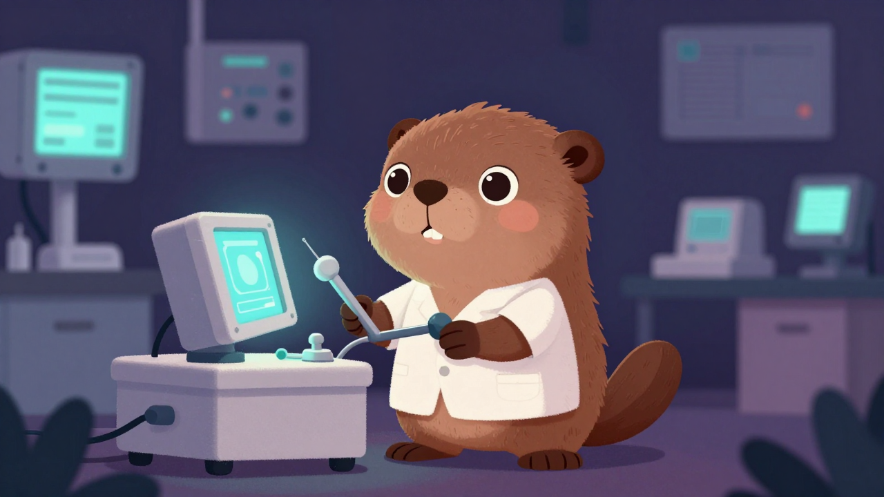 의공사 직업 종사자가 업무를 수행하는 모습